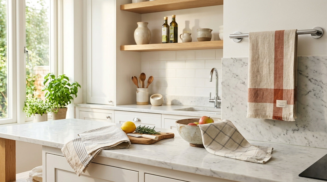 Kitchen Styling with Tea Towels | Kumperi