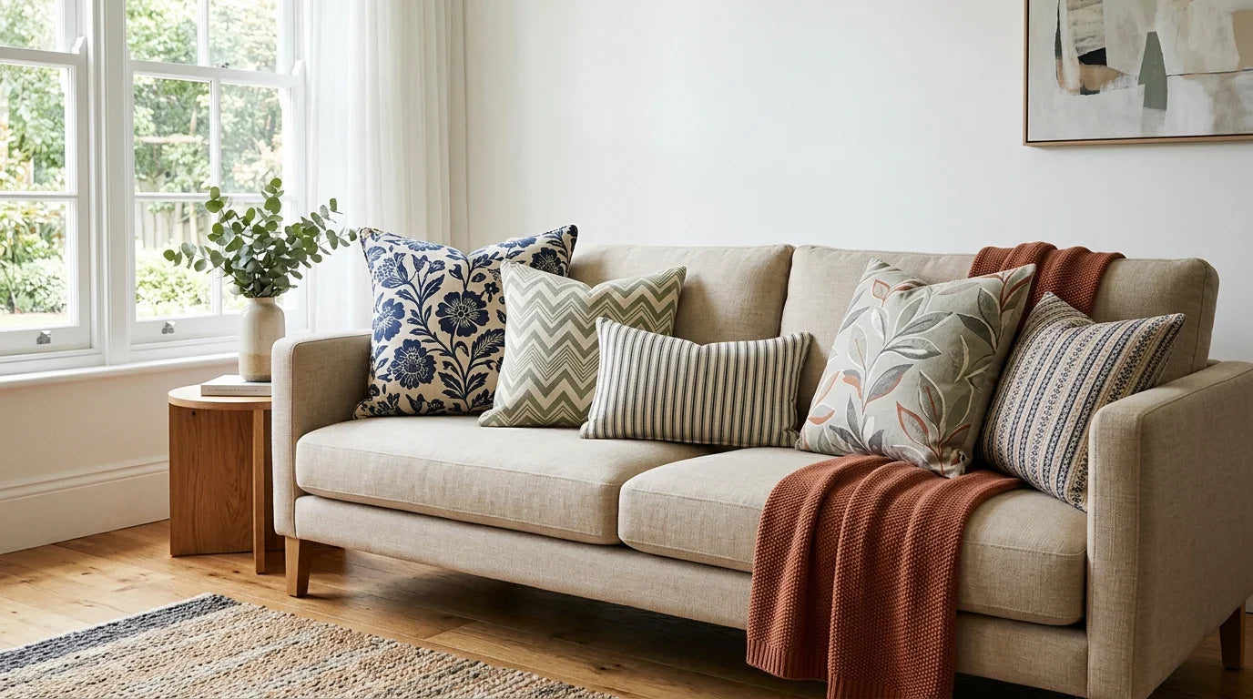 Patterned Cushion Covers Guide | Selection & Styling Tips at Kumperi