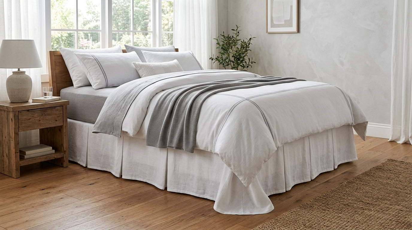 Valance Fitted Sheets Guide | Bed Skirts & Styling Tips Kumperi
