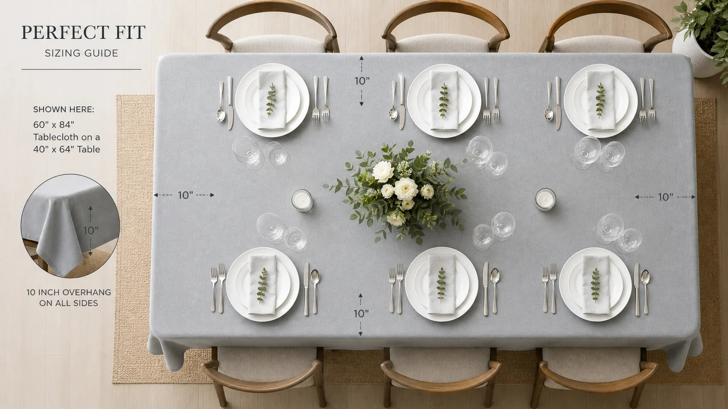 Tablecloth Sizing and Selection: How to Find the Perfect Fit