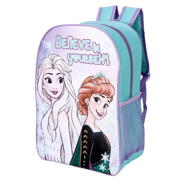 Disney Frozen Believe In Yourself Kids Mini Backpack Kumperi Purple Teal School Bag Girls 29x14x9cm Elsa Anna