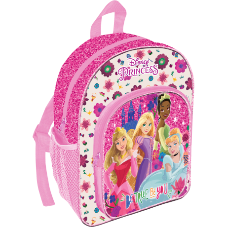 Disney Princess Backpack Kumperi Kids School Bag Pink Glitter Be True Be You Girls