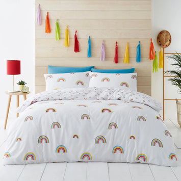 Gaveno Cavailia Rainbow King Duvet Cover Set | Multi Coloured | Kumperi
