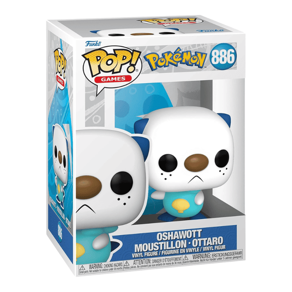 Funko Pop Games Pokémon Oshawott 886 Vinyl Figure 9cm Kumperi Official Collectible