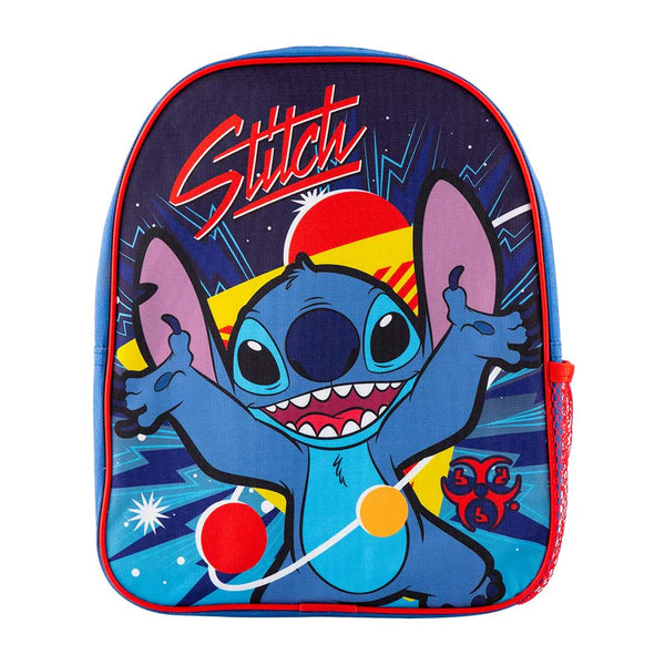 Disney Stitch Kids Backpack Kumperi Blue Red School Bag Boys Girls 30x25x9cm Lilo & Stitch