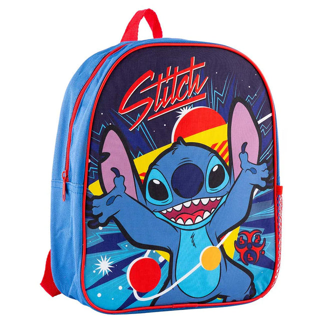 Disney Stitch Kids Backpack Kumperi Blue Red School Bag Boys Girls 30x25x9cm Lilo & Stitch