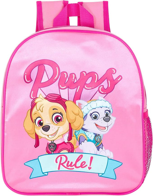 Paw Patrol Pups Rule Kids Backpack Kumperi Pink School Bag Girls 30x25x9cm Skye Everest