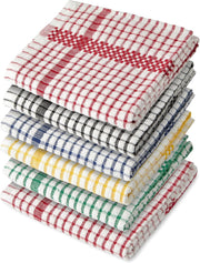 Superdry Checked Terry Tea Towels Assorted | 6 Pack
