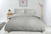 Aran Luxury Quilted Duvet Cover Set | Silver | King & Double | Kumperi