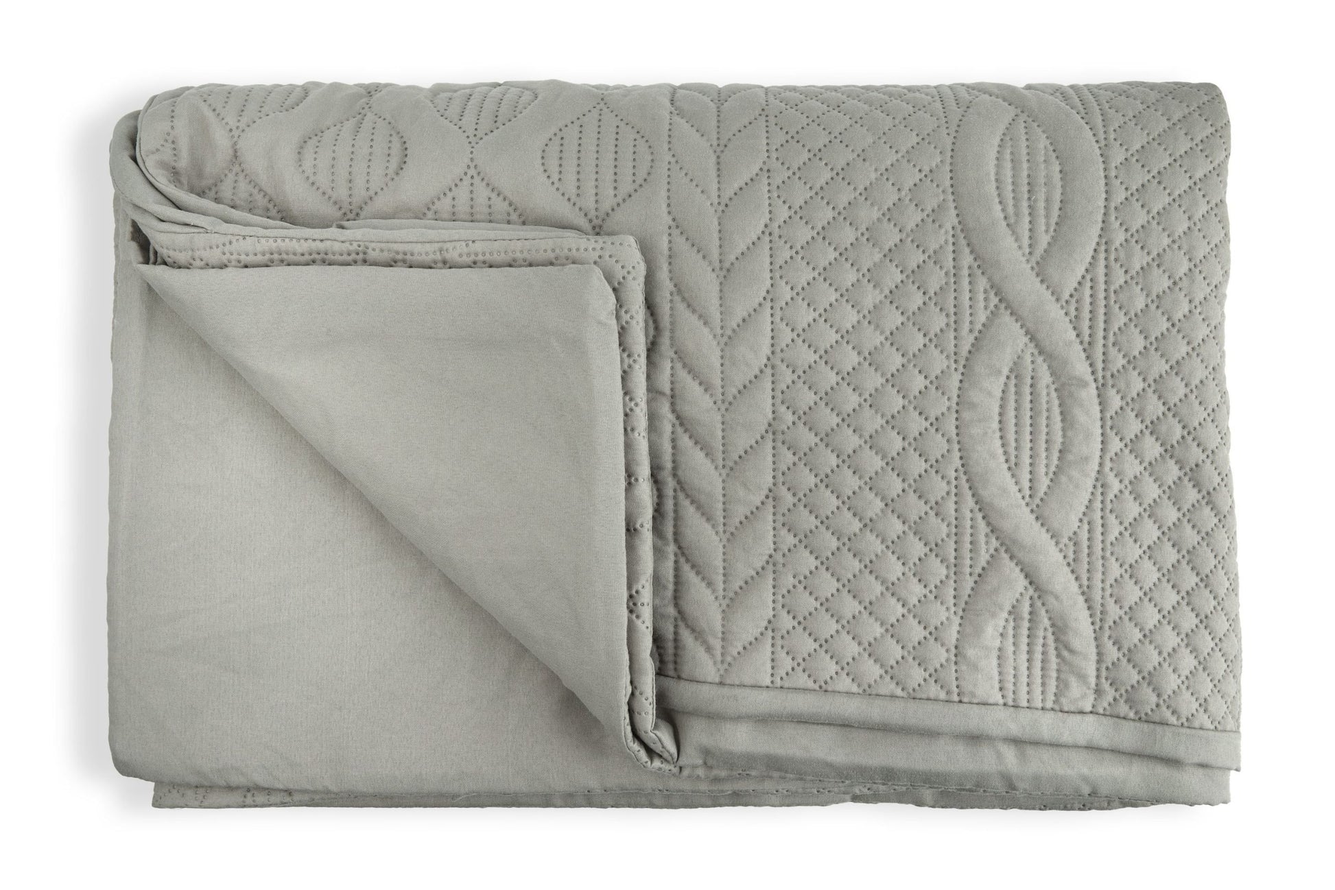 Aran Luxury Quilted Duvet Cover Set | Silver | King & Double | Kumperi