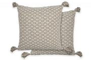 Casablanca Recycled Cotton Cushion Cover | Taupe Natural | 43x43cm | Kumperi