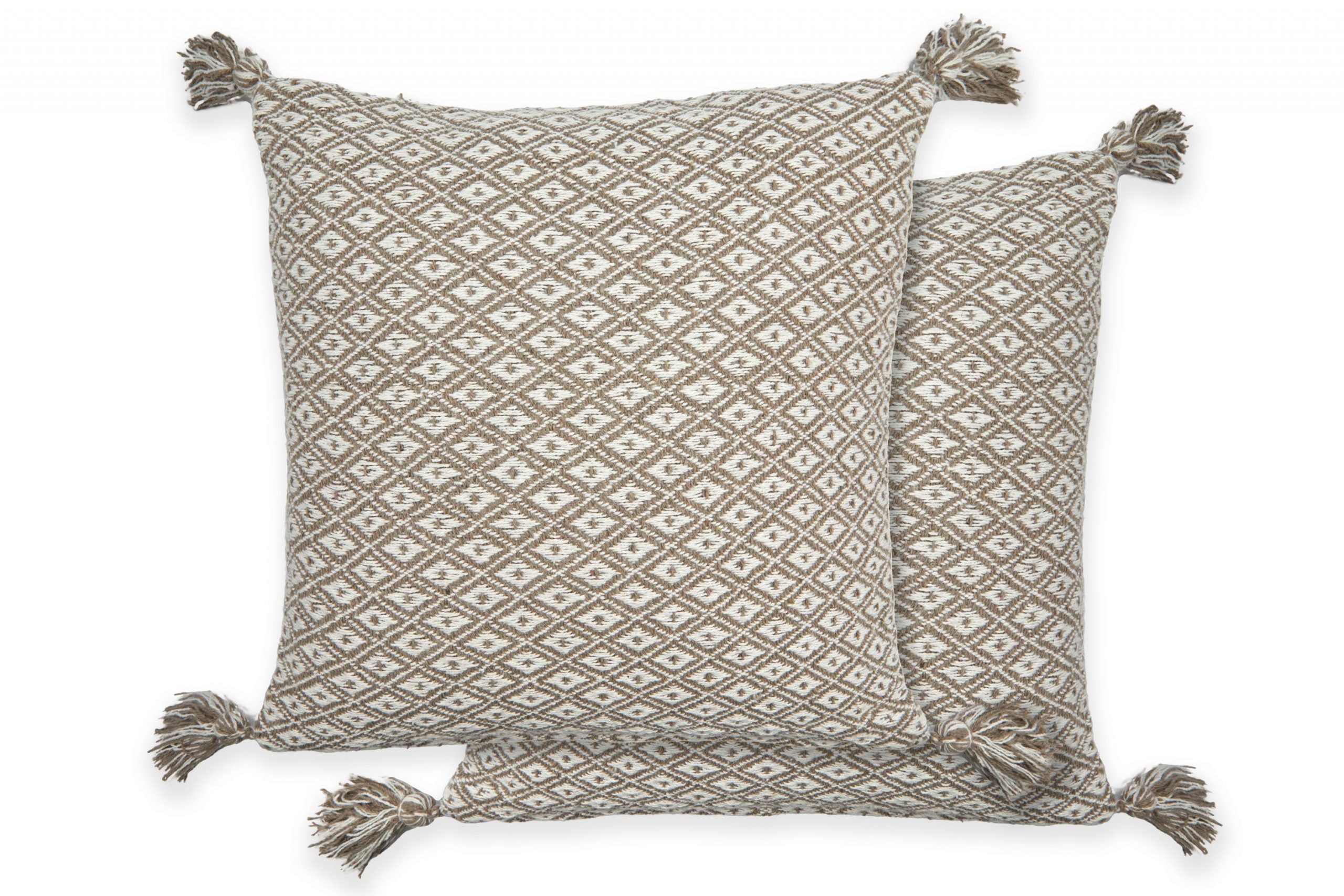 Casablanca Recycled Cotton Cushion Cover | Taupe Natural | 43x43cm | Kumperi