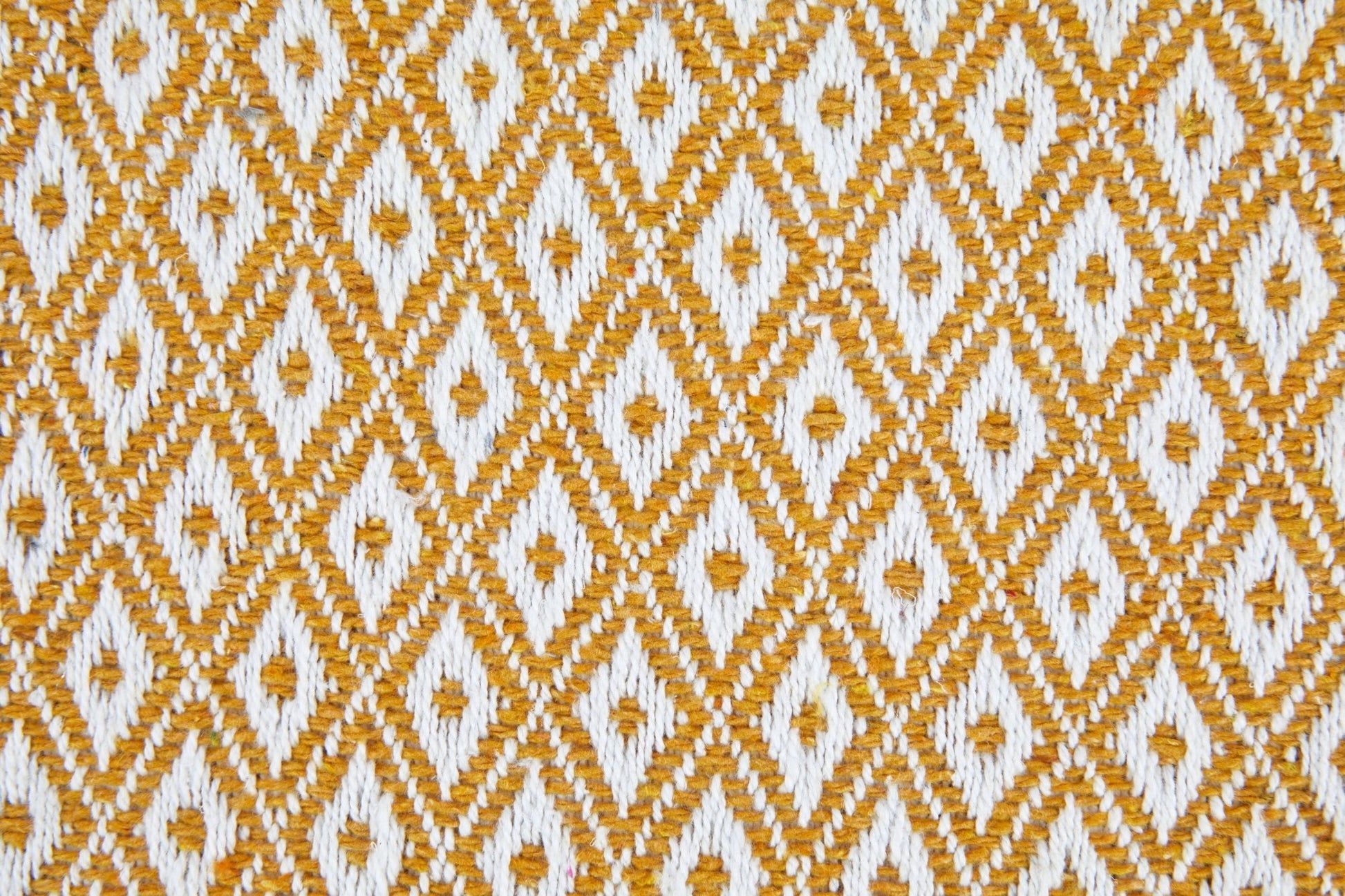 Casablanca Recycled Cotton Cushion Cover |  Ochre | 43x43cm | Kumperi
