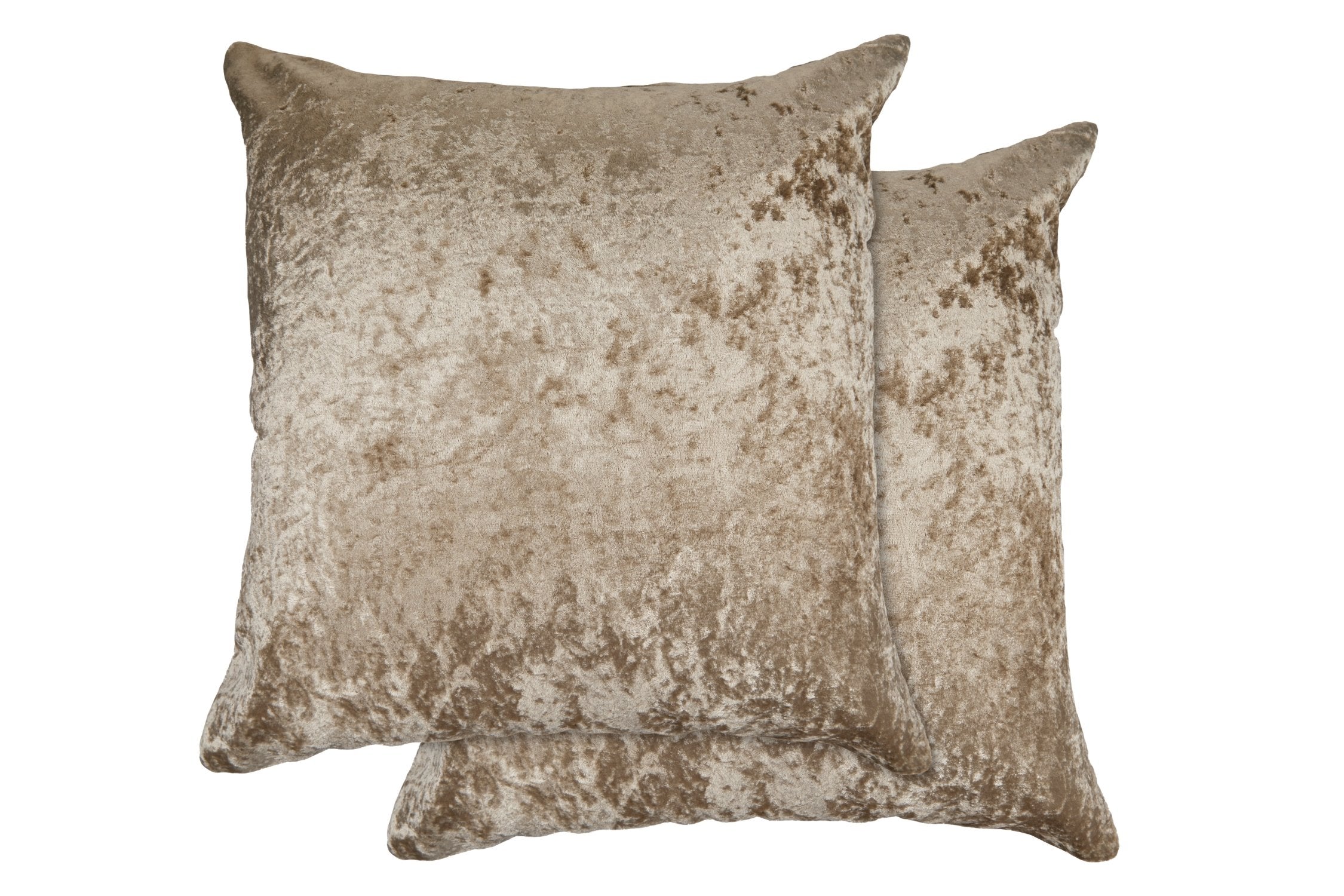 Crushed Velvet Luxury Cushion Cover | Taupe | 43x43cm | Kumperi