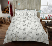 Gaveno Cavailia Darlington Stag King Duvet Cover Set | Natural Grey | Kumperi