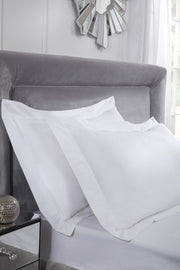 Maison 400 Thread Count Oxford Pillowcase Pair White | Kumperi | 50x75cm | 100% Cotton 