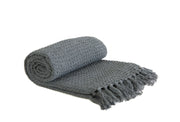 Honeycomb Throw | Charcoal | 177x254cm | 100% Recycled Cotton | Kumperi