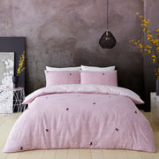 Gaveno Cavailia Bee Happy King Duvet Cover Set | Blush Pink Honeycomb | Kumperi