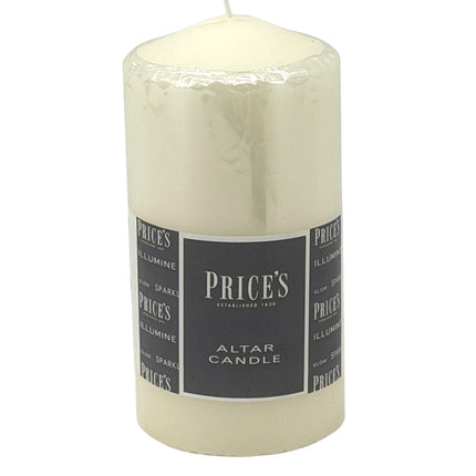Price's Altar Candle 6" x 3" Ivory Church Candle - Premium Quality Religious - Kumperi