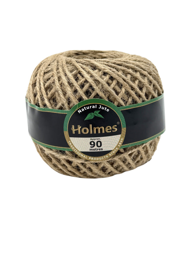 Holmes Natural Jute Twine 90m Ball - Eco-Friendly Garden String - Kumperi