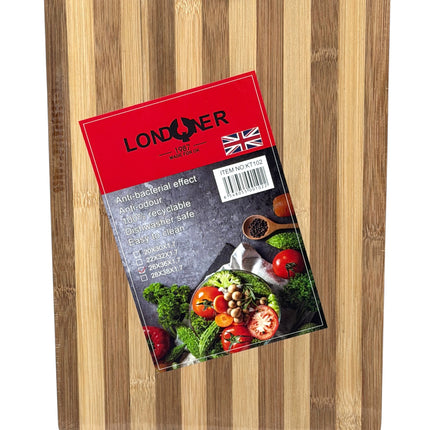 Londoner Wood Cutting Board 26x36x1.7 cm | Anti-Bacterial Kitchen Chopping Block | Kumperi