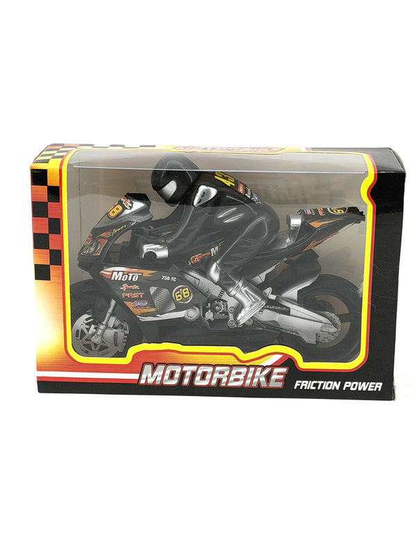 Friction Power Motorbike Toy Kumperi Racing Motorcycle with Rider Kids