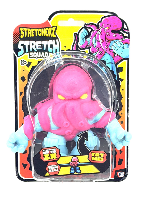 Stretchy Stress Squad Fidget Toy 5 to 6 Inch Kumperi Sensory Relief Pink Blue Characters