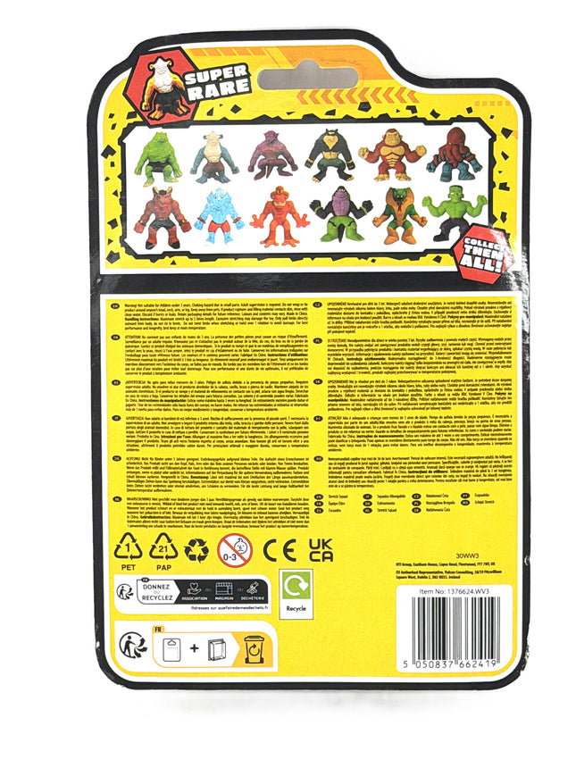 Stretchy Stress Squad Fidget Toy 5 to 6 Inch Kumperi Sensory Relief Pink Blue Characters