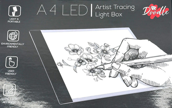 Doodle A4 LED Artist Tracing Light Box Kumperi USB Powered Drawing Pad Professional