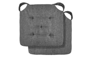 Jardin Waterproof Indoor Outdoor Seat Pad | Charcoal | 40x40cm | Kumperi