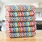 Jazz Kitchen Tea Towels Multi | 6 Pack | 45x65cm | 100% Cotton | Kumperi