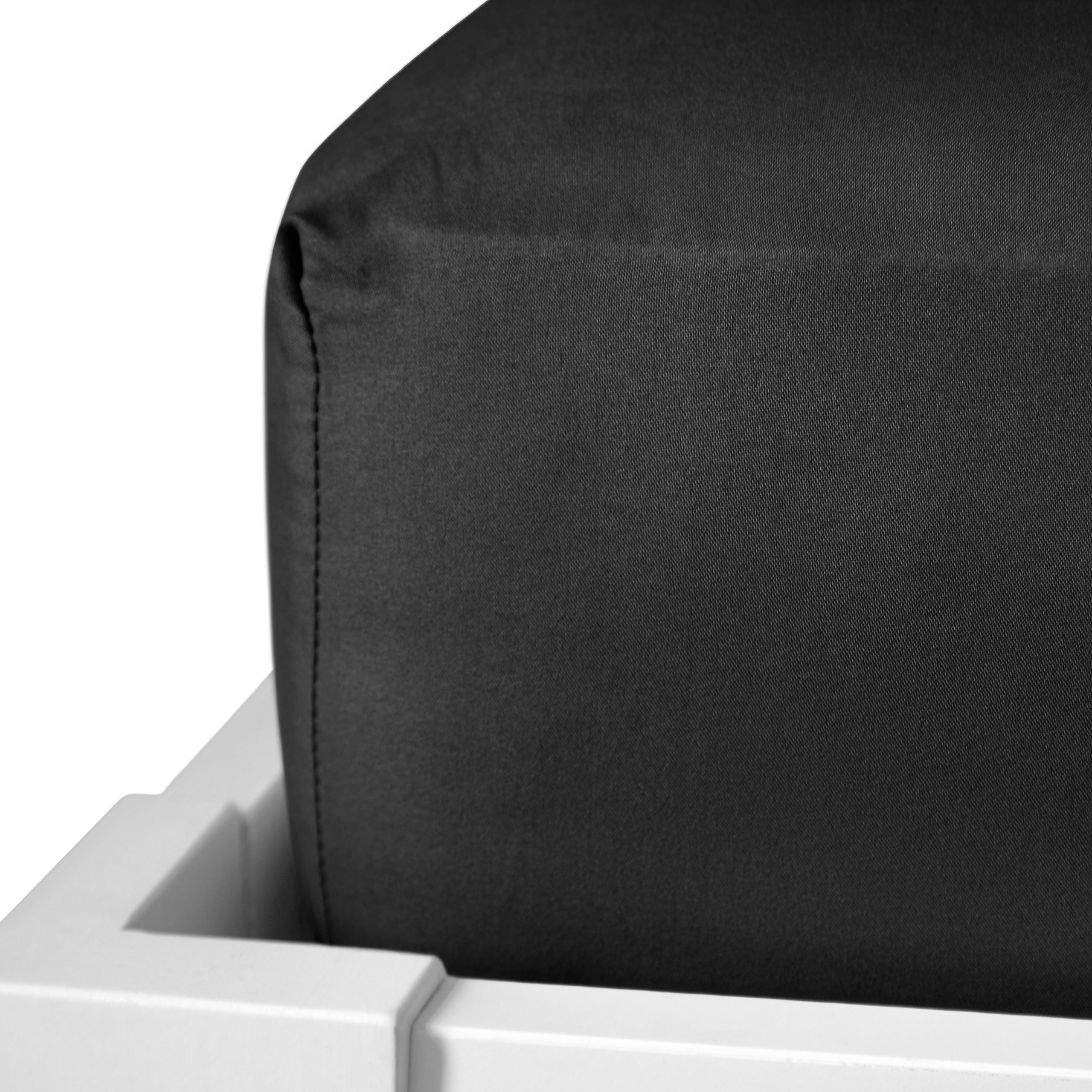 Lyla King Fitted Sheet | Black | Non Iron | Kumperi