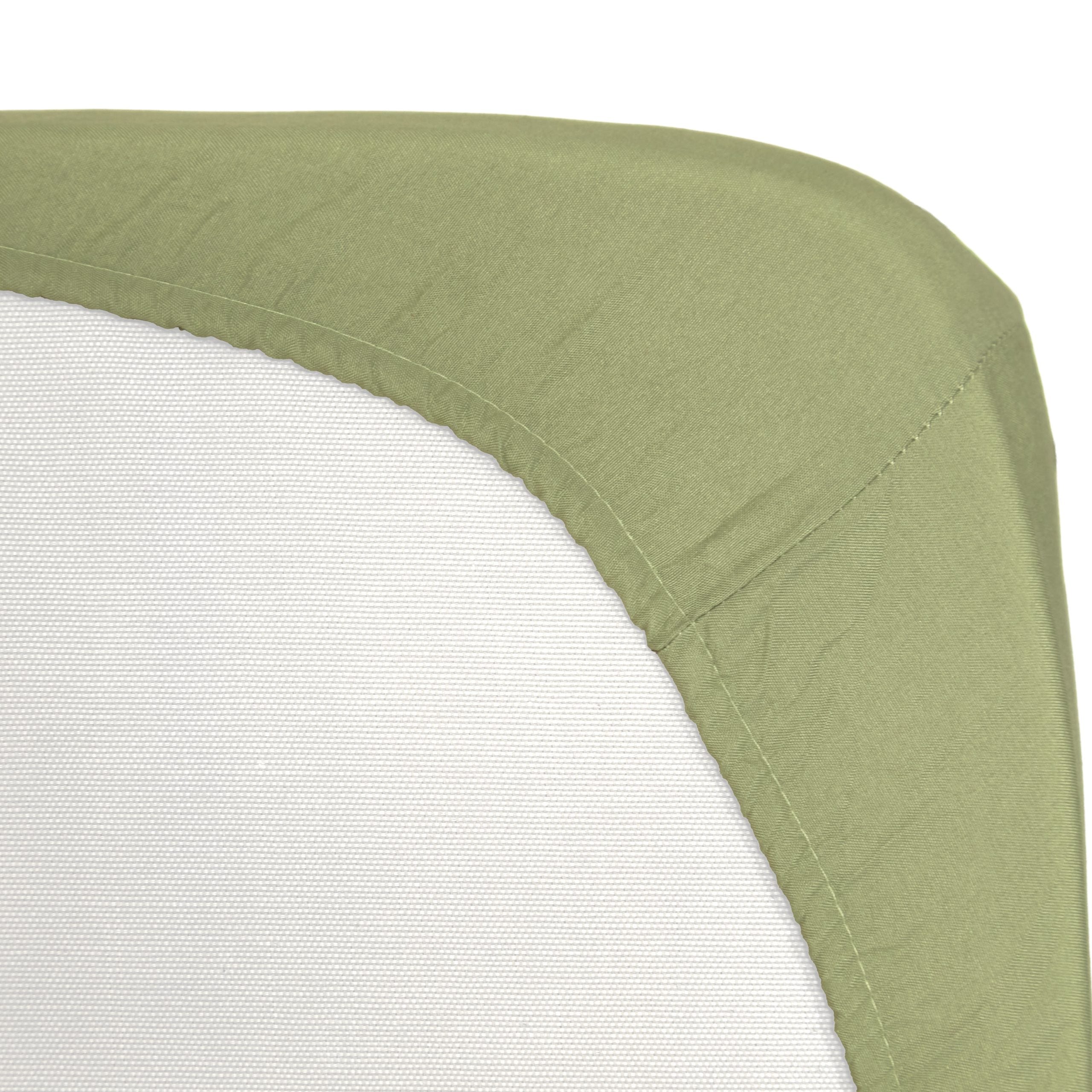 Lyla King Fitted Sheet | Olive Green | Non Iron | Kumperi