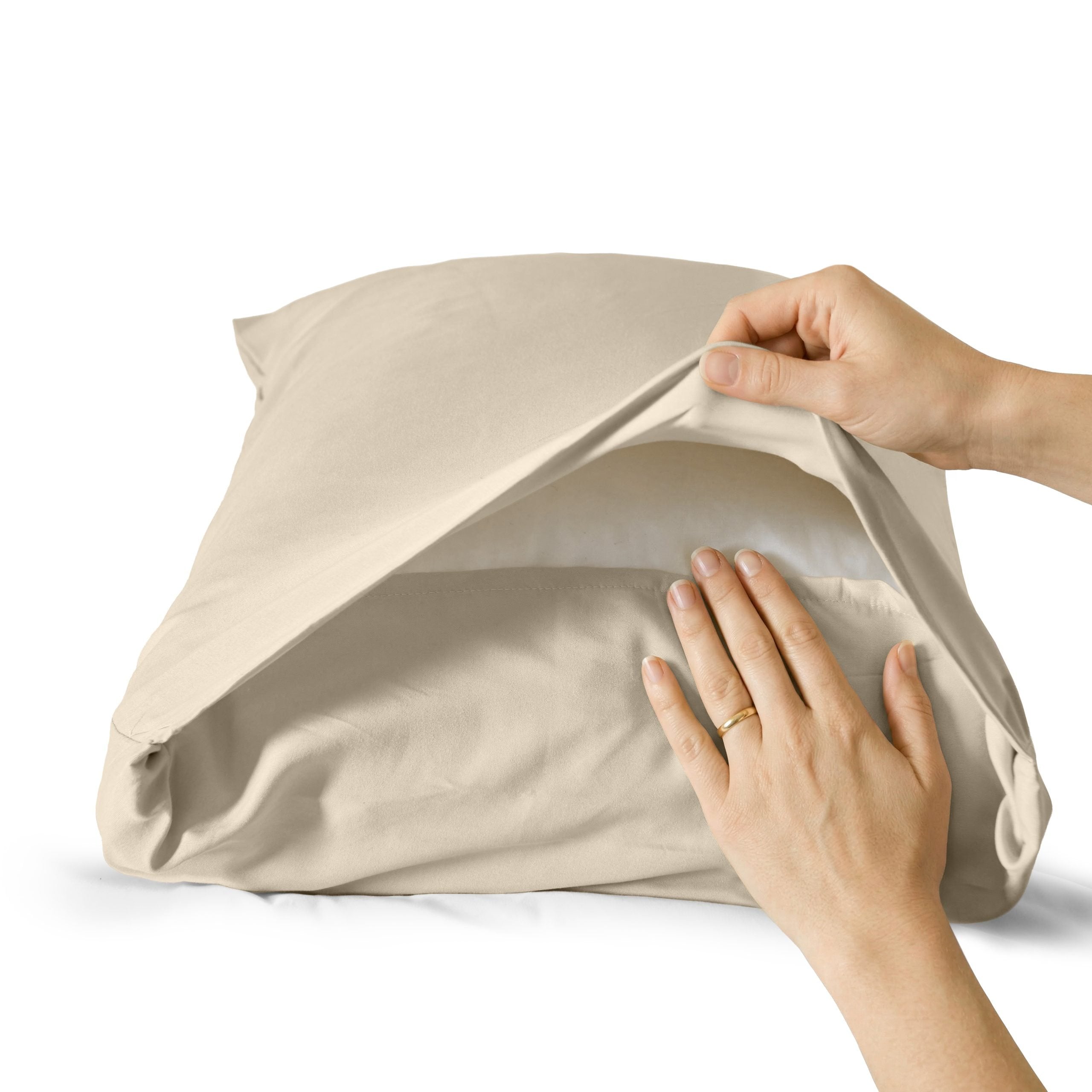 Lyla Pillowcase Pair | Stone | Non Iron | Kumperi