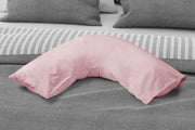 Pure Collection Percale V-Shape Pillowcase Pink | Kumperi | 50% Cotton | Easy Care 