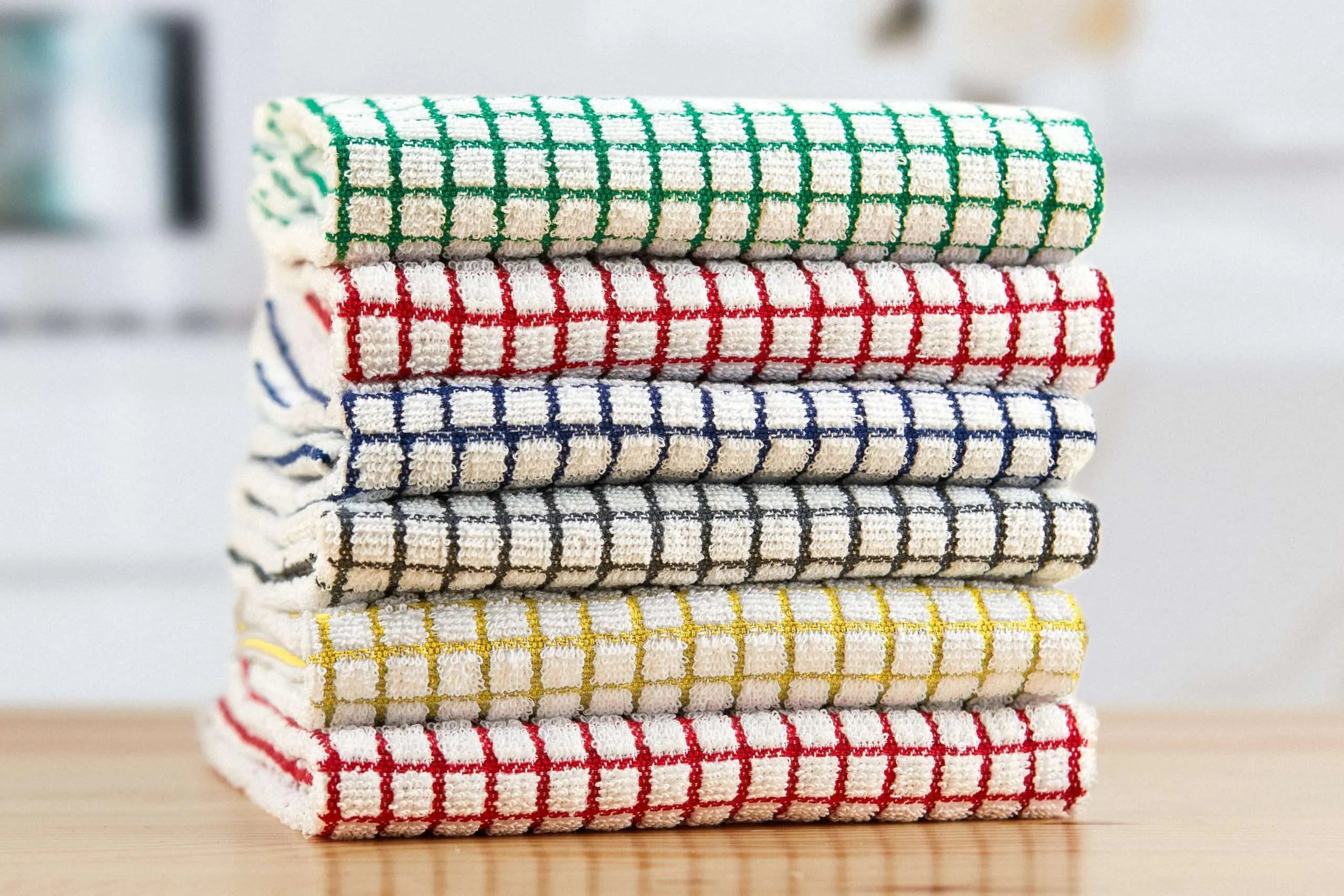 Cristo Terry Towelling Tea Towel Extra Large 6 Pack Assorted