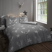Gaveno Cavailia Soul Star Stag King Duvet Cover Set | Grey | Kumperi