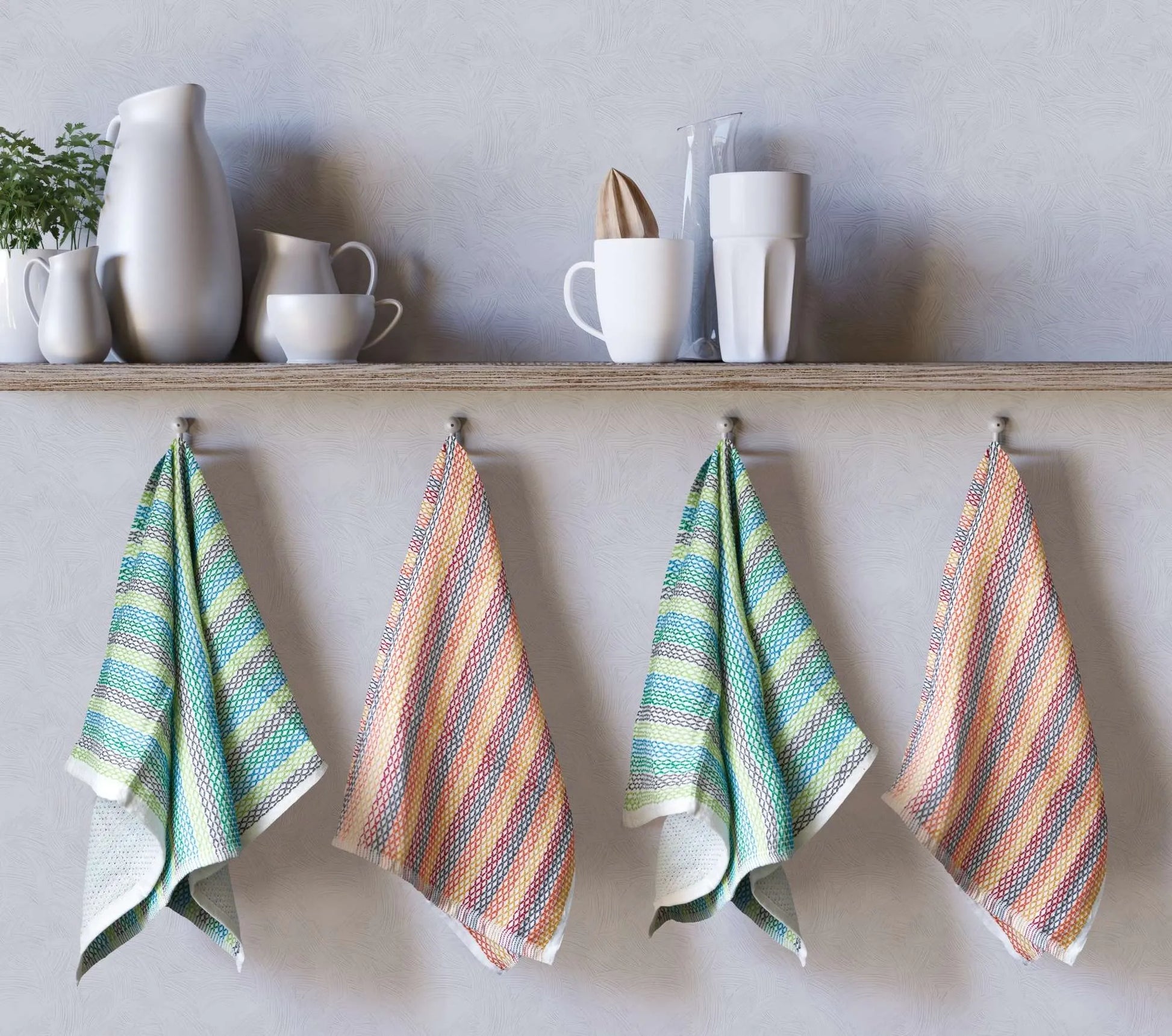 Stripe Woven Kitchen Towels 2 Pack