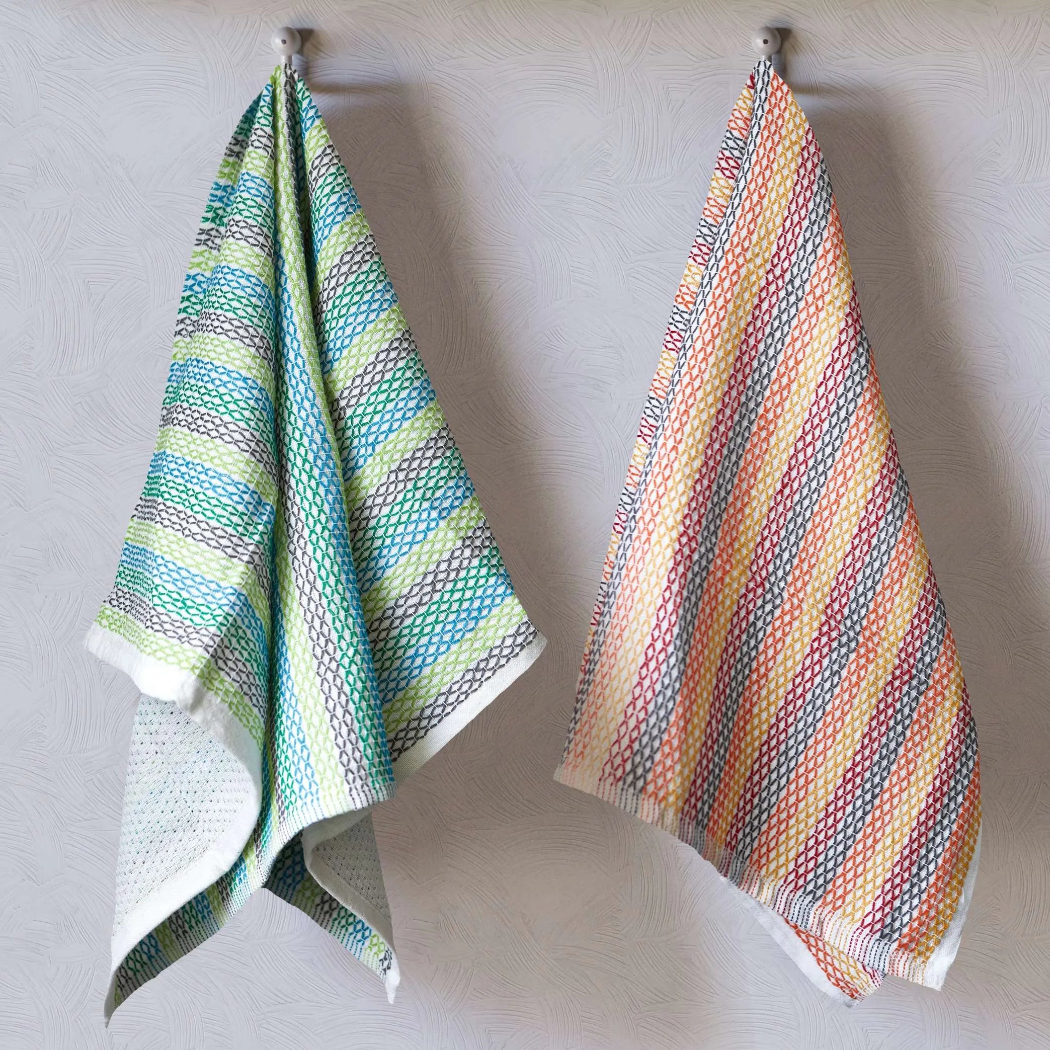 Stripe Woven Kitchen Towels 2 Pack