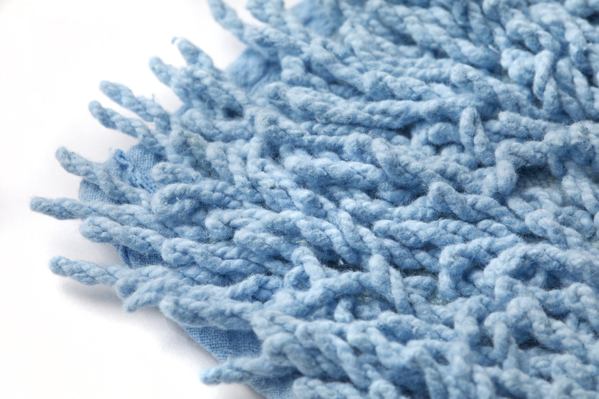 Cotton Loop Twist Bath Mat and Pedestal Set Blue | Kumperi | 2 Piece | 100% Cotton 