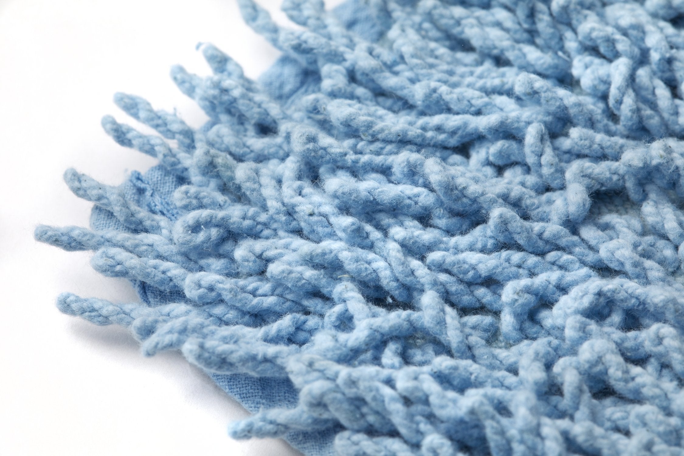 Cotton Loop Twist Bath Mat and Pedestal Set Blue | Kumperi | 2 Piece | 100% Cotton 