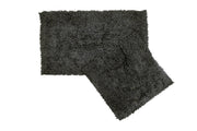Cotton Loop Twist Bath Mat and Pedestal Set Charcoal | Kumperi | 2 Piece | 100% Cotton 
