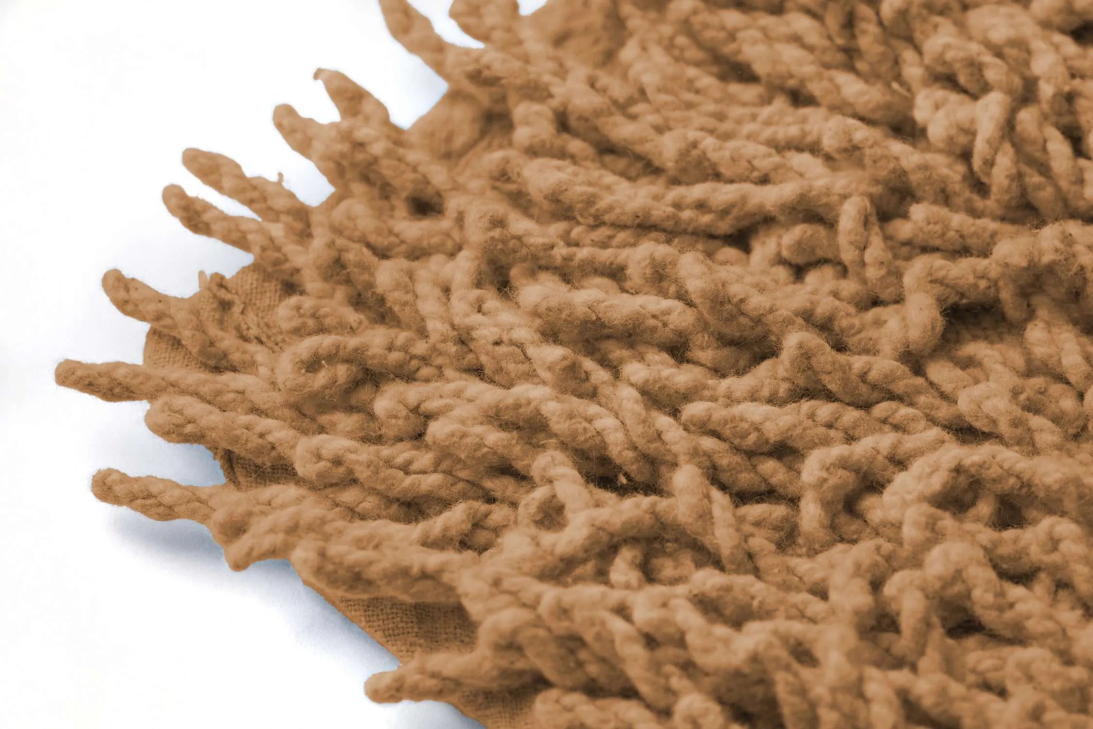 Cotton Loop Twist Bath Mat and Pedestal Set Coffee | Kumperi | 2 Piece | 100% Cotton 