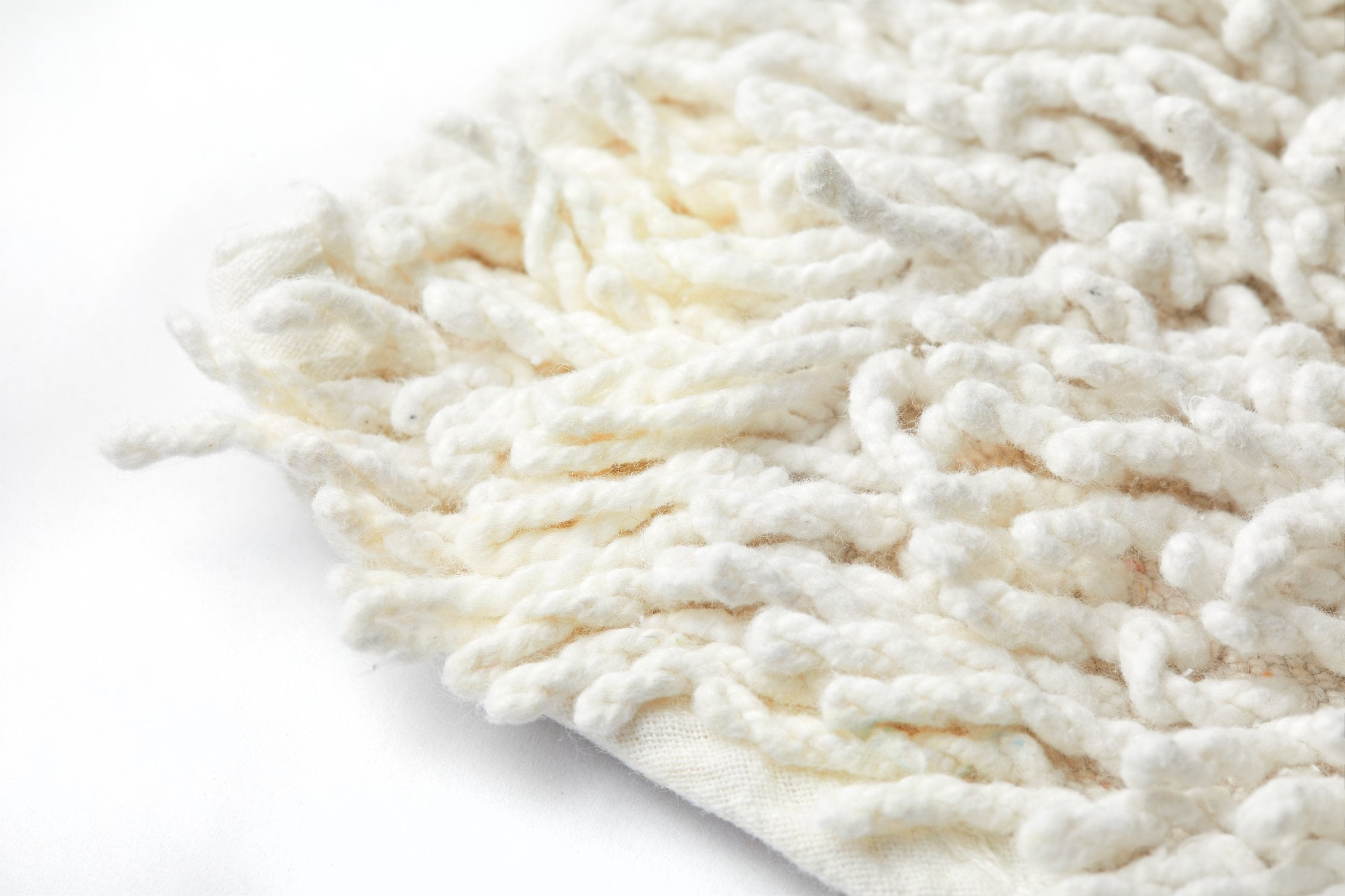 Cotton Loop Twist Bath Mat and Pedestal Set Cream | Kumperi | 2 Piece | 100% Cotton 