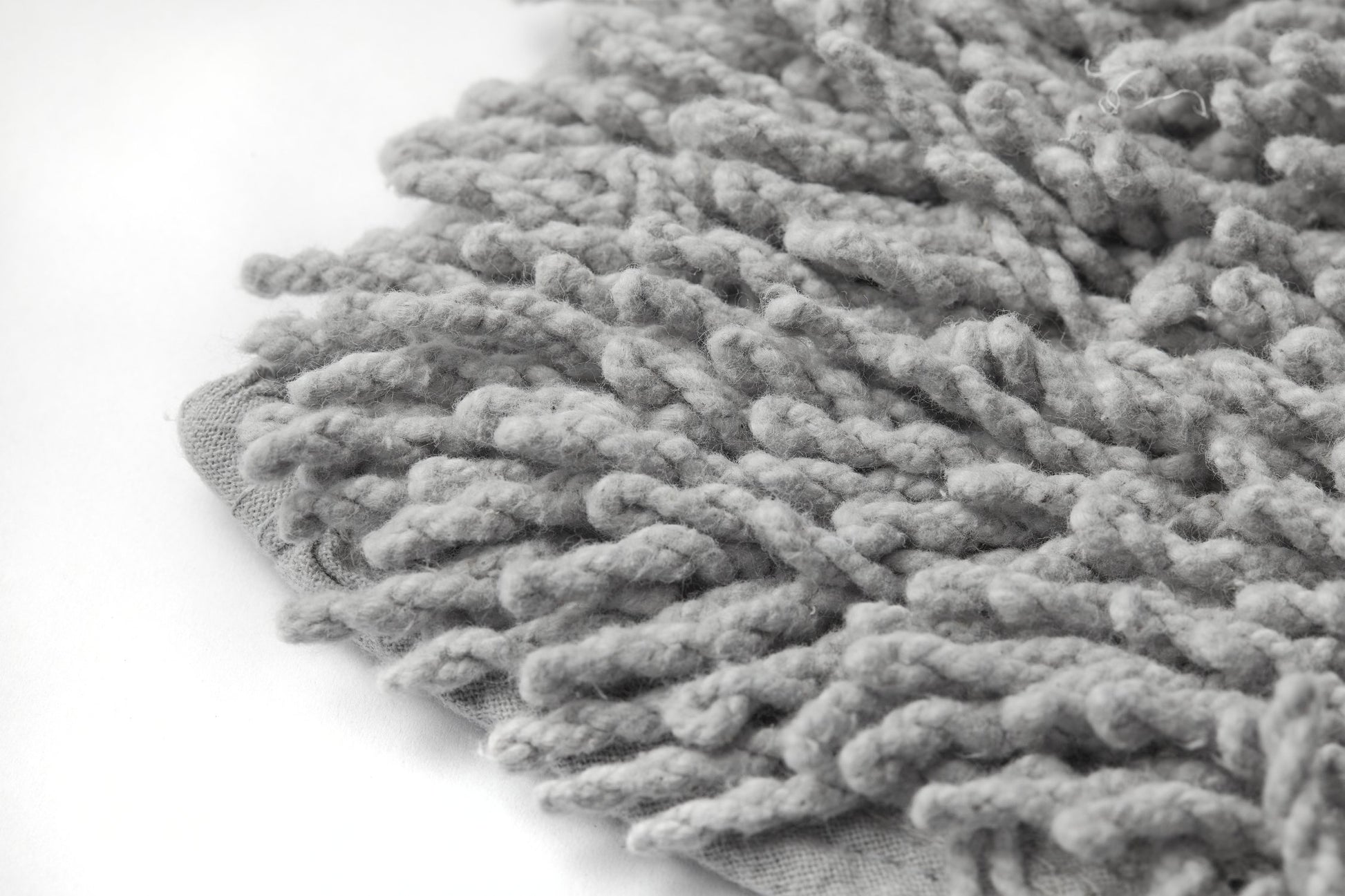 Cotton Loop Twist Bath Mat and Pedestal Set Silver | Kumperi | 2 Piece | 100% Cotton 