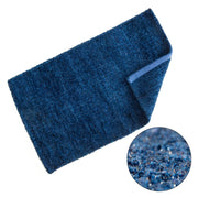 Twinkle Super Soft Bath Mat Navy | Kumperi | 50x80cm | Metallic Shaggy Pile 