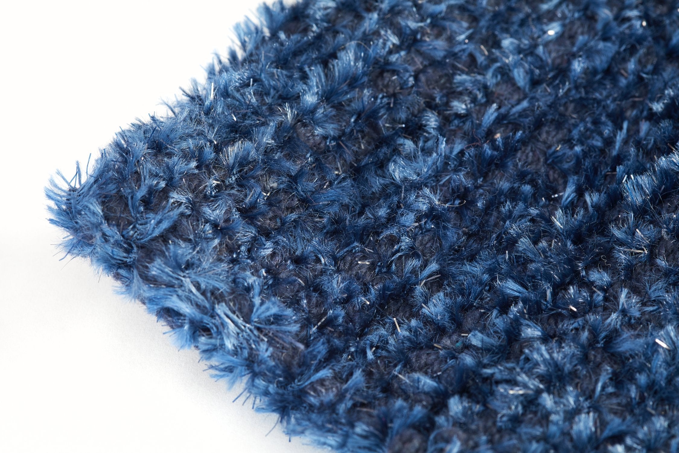 Twinkle Super Soft Bath Mat Navy | Kumperi | 50x80cm | Metallic Shaggy Pile 