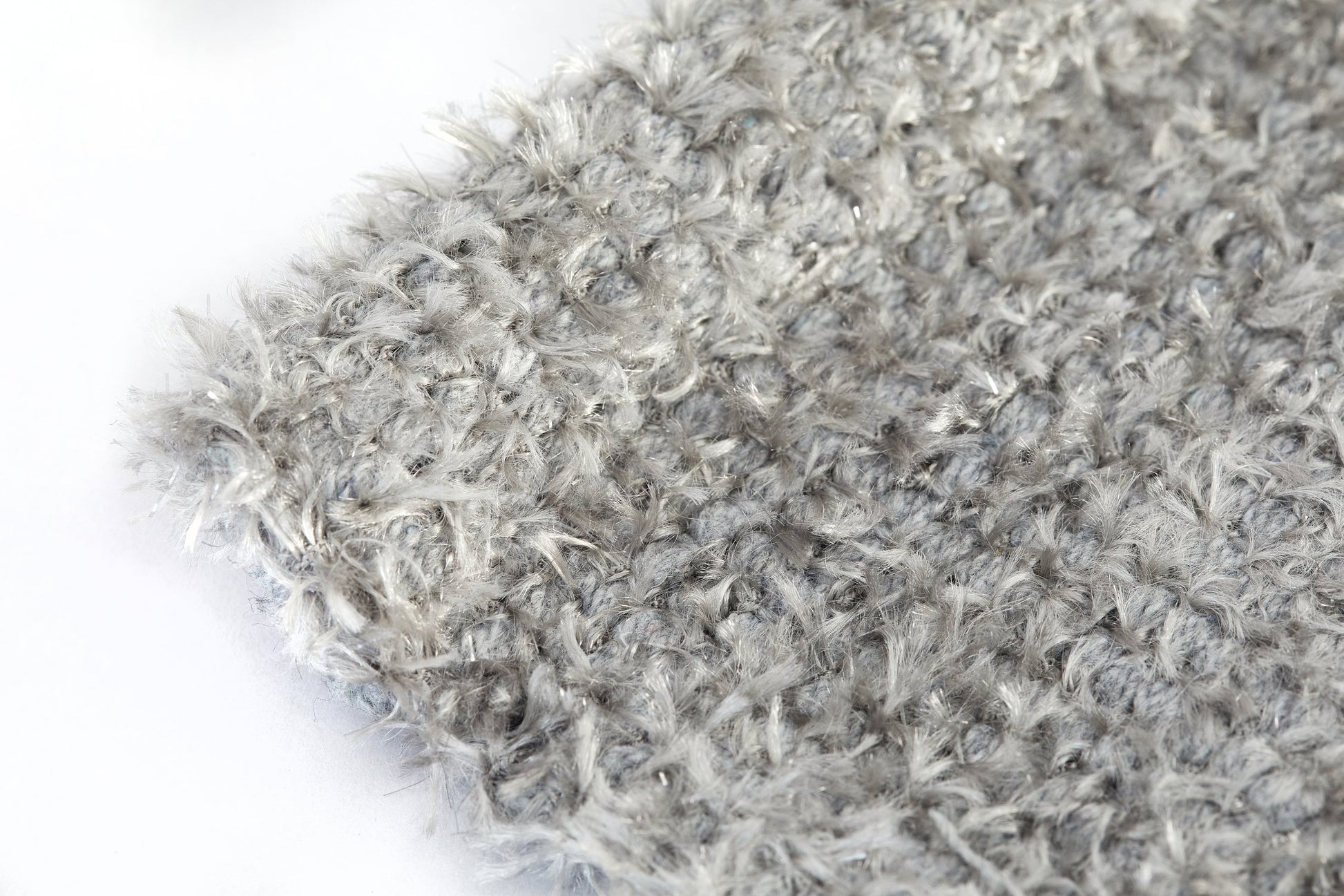 Twinkle Super Soft Bath Mat Silver | Kumperi | 50x80cm | Metallic Shaggy Pile 