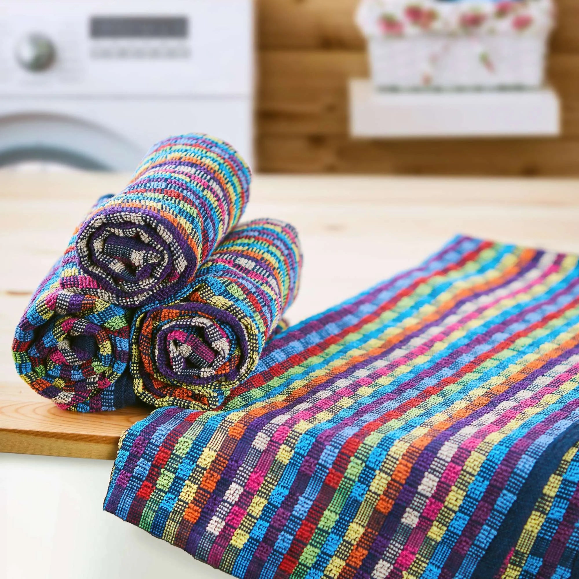 Lifestyle Collection Terry Utility Towel Multi 4 Pack