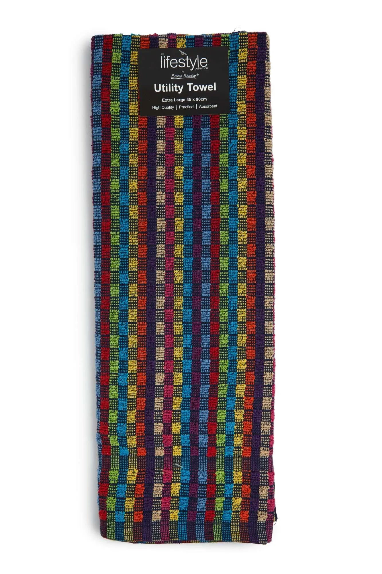 Lifestyle Collection Terry Utility Towel Multi 4 Pack